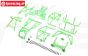 LOS-1828 LOSI LMT 2.0 Überrollkäfig komplett Grün, set
