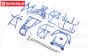LOS-1829 LOSI LMT 2.0 Überrollkäfig komplett Blau, set