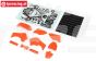 LOS260004 PROMOTO Kunststoff Teilen/Aufkl. Orange, Set.