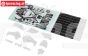 LOS260005 PROMOTO Kunststoff Teilen/Aufkl. Weiss, Set.