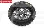 LOS46005 PROMOTO Hinterr.-Felge schwarz, 1 St.