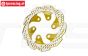 MX010/DISK/GD PROMOTO Alu-Bremssch. Gold, 1 St.