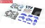 LOS260001 PROMOTO Kunststoff Teilen/Aufkl. Blau, Set.