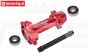 MX007-R PROMOTO-MX Alu-Radachse hinten Rot, Set