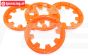 MM1800/NE MADMAX Beadlock Neon-Rot Ø120 mm, 4 St.