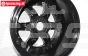 TPS5026/70B Nylon Felge Schgwarz Ø120-B70 mm, 2 st.