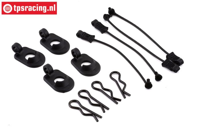 ARA390294 ARRMA Karo-clip mit Gummi 1/5, 4 St.