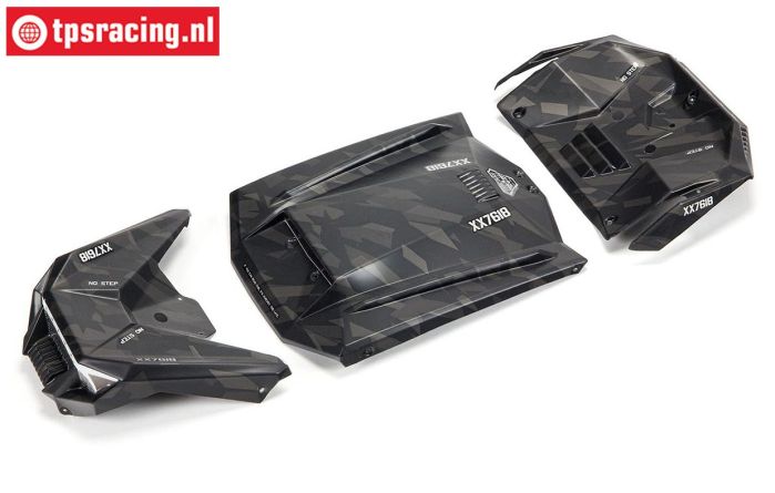 ARA411023 ARRMA Fireteam Karosserie Schwarz-Camo, set