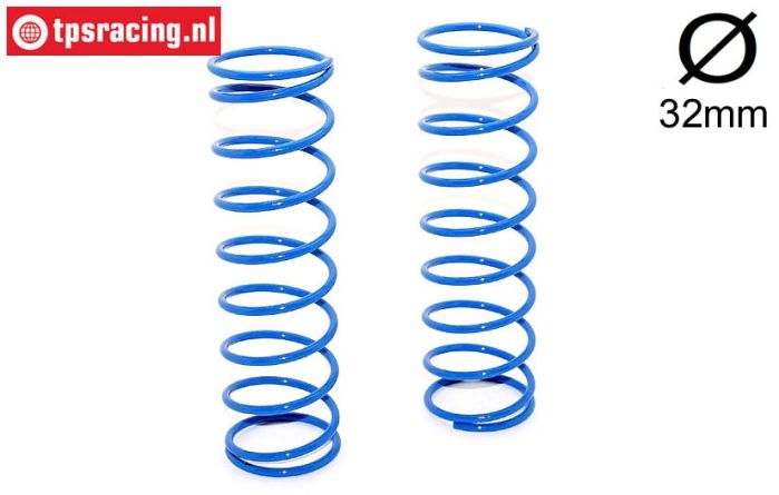 BWS55051/01B Stoßd. feder hinten Blau Ø2,9-L130 mm, 2 st.
