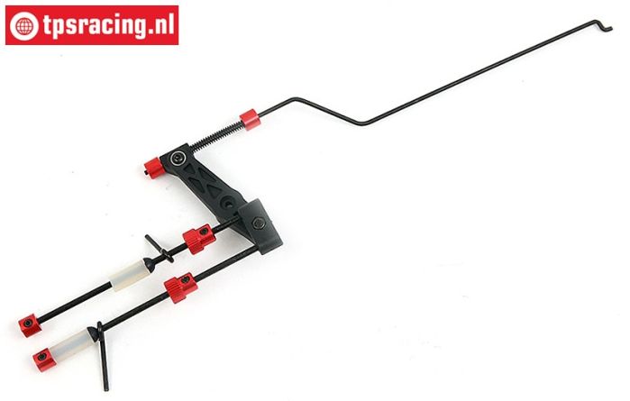 BWS59045R Gas-Bremsgestänge Rot 15T BWS-LOSI, Set