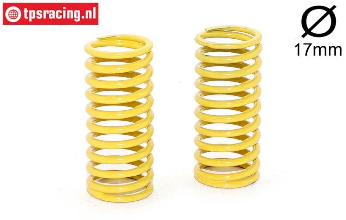 FG10182 Stoßdämpferfeder gelb Ø17-Ø2,3-L48 mm, 2 St.