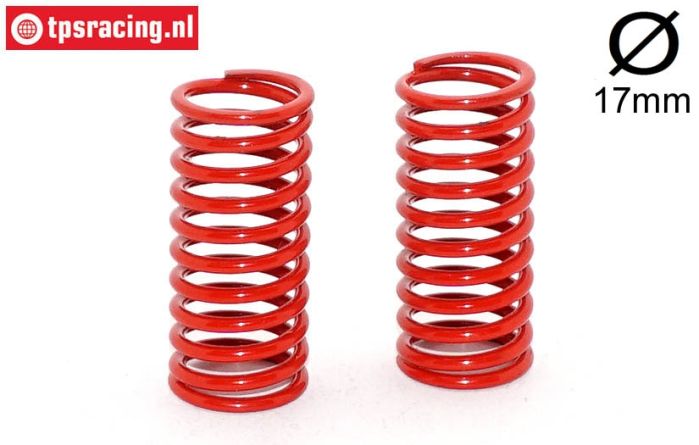 FG10183 Stoßdämpferfeder rot Ø17-Ø2,4-L48 mm, 2 St.