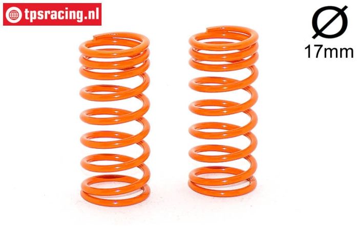 FG10191 Stoßd. feder progres. orange Ø17-Ø2,2-L48 mm, 2 St.