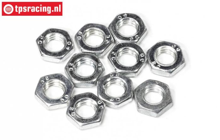 FG1196/05 Stahl Mutter flach M6R-H3,2 mm, 10 St.