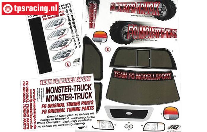 FG20155 Decorbogen FG Monster-Stad.-Str. Truck, set