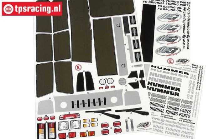 FG30155 Dekorbogen Hummer H2, Set