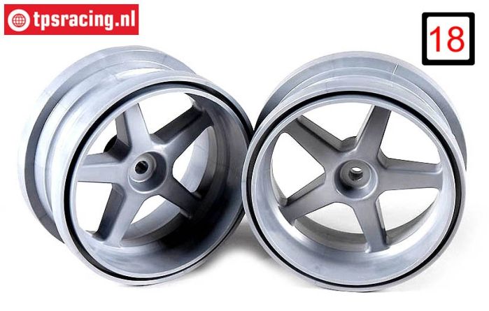 FG3105/01 1/6 Felge Silber Ø120-B60 mm, 2 st.