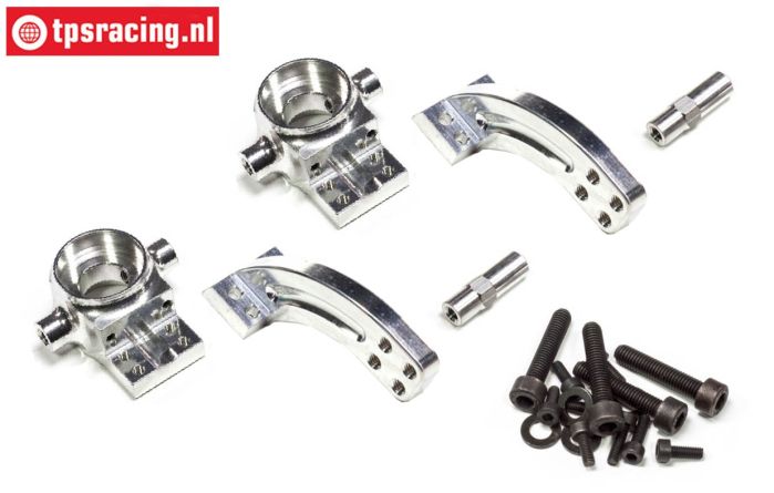 FG4406 Alu-Achsschenkel 3 mm deachsiert 2WD, Set
