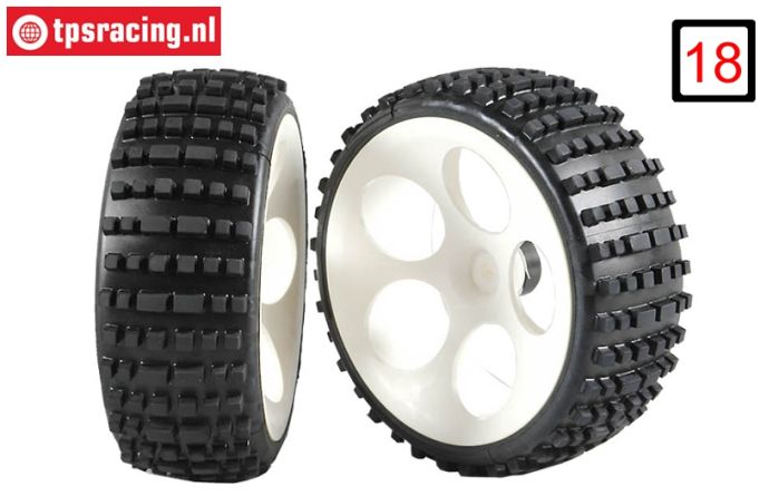 FG60215/05 Buggy reifen M geklebt Ø180-B60 mm, 2 st.