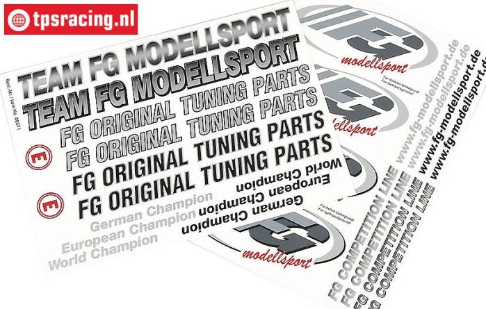 FG6571 FG Aufkleber Grau, Set
