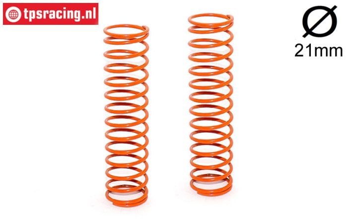 FG66302 Stoßdämpferfeder Orange Ø21-Ø1,9-L80 mm, 2 St.