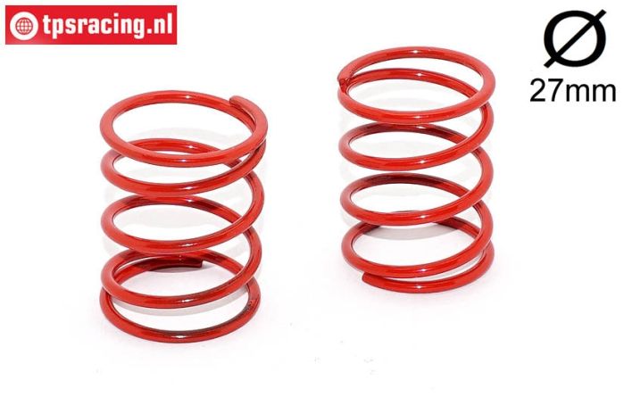FG67313 Stoßd. feder rot Ø27-Ø2,5-L40 mm, 2 St.