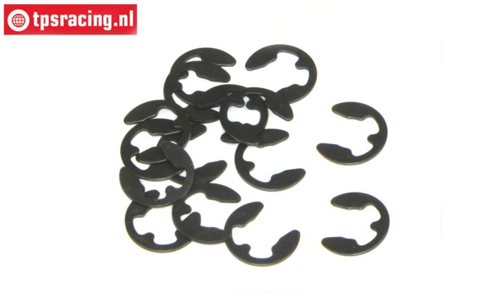 TPS6732/06 Sicherungsscheibe Schwarz Ø6 mm, 15 St.