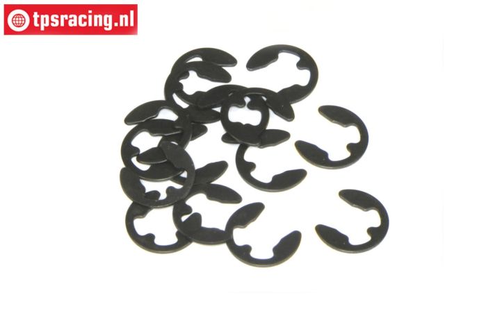 TPS6732/05 Sicherungsscheibe Schwarz Ø5 mm, 15 St.