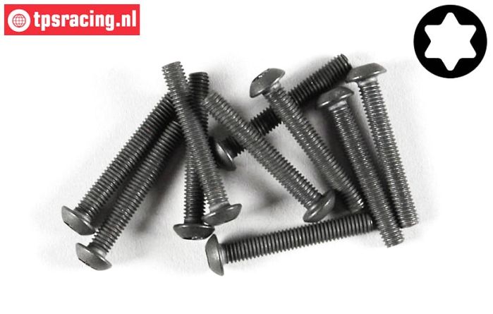 FG6924/25 Torx Linsenkopf schraube M3-L25 mm, 10 St.