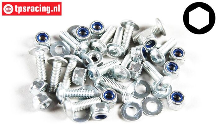 FG7058 Inbus mit Flansch M3-L10 mm, 15 St.