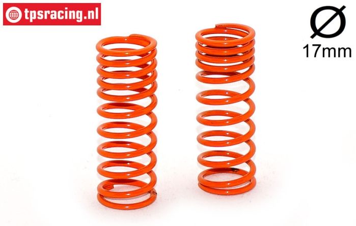 FG7192 Stoßd. feder progres. Orange Ø17-Ø2,2-L58 mm, 2 St.