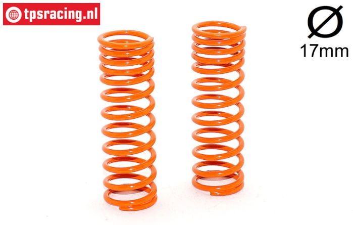 FG7196 Stoßd. feder progres. Orange Ø17-Ø2,2-L68 mm, 2 St.