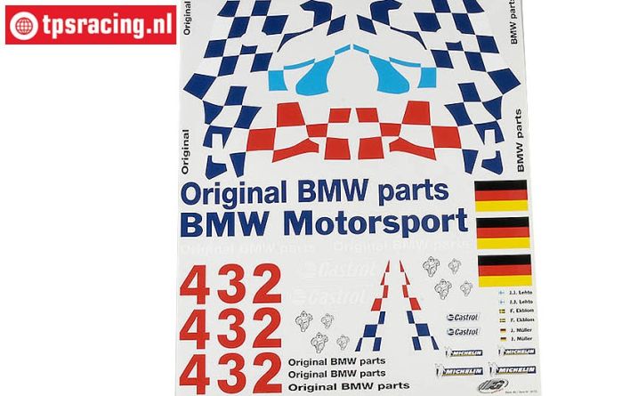 FG8170 Team Dekorbogen BMW M3 GTR, Set