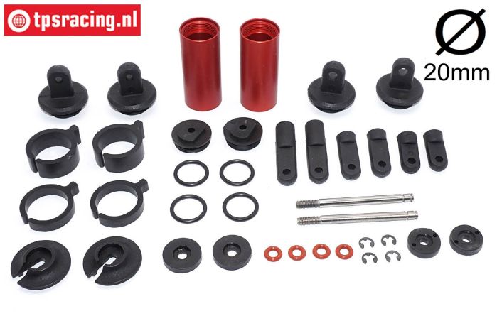 FG8522 Stoßdämpfer Rot '94 Ø20-L125 mm, Set