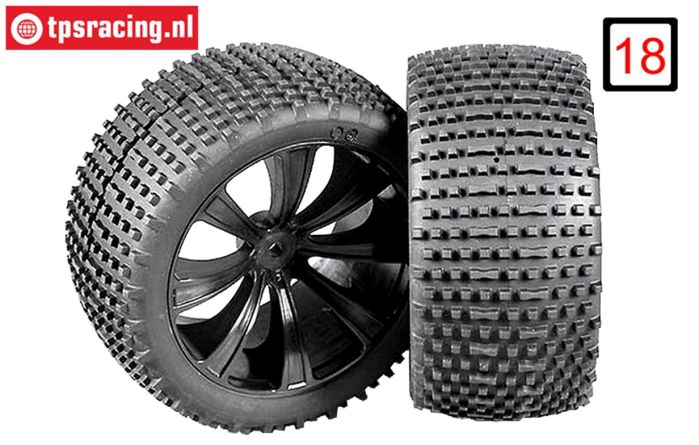 FG67207/06 Marder NERO M Reifen geklebt Ø185-B85 mm, 2 St.