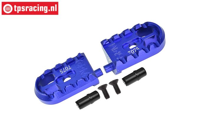 MX014-B PROMOTO Alu-Fußrasten Blau, Set