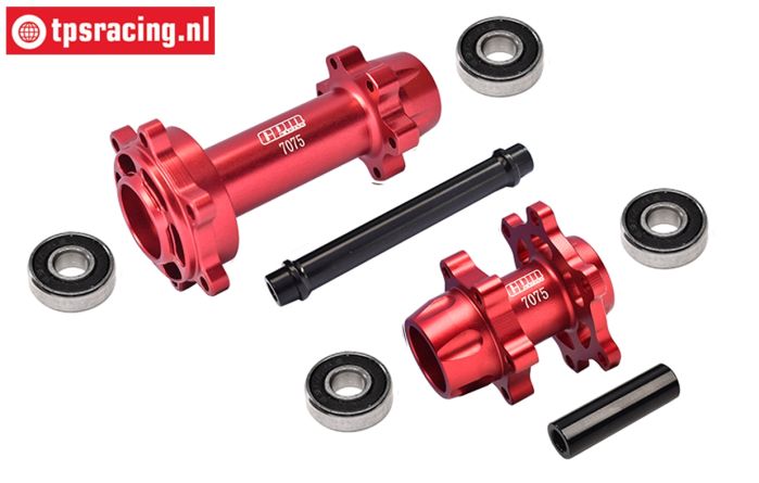 MX0067-R PROMOTO Alu-Radachsen Rot, Set