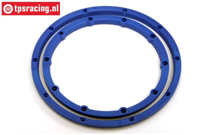 HPI3246 HPI Baja Felgenringe Blau, 2 st.