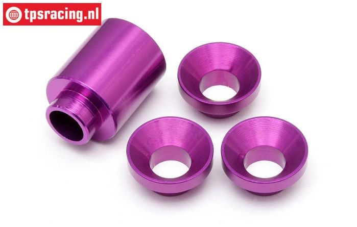 HPI87459 Distanz Kupplungsglockenhalter Violett, Set