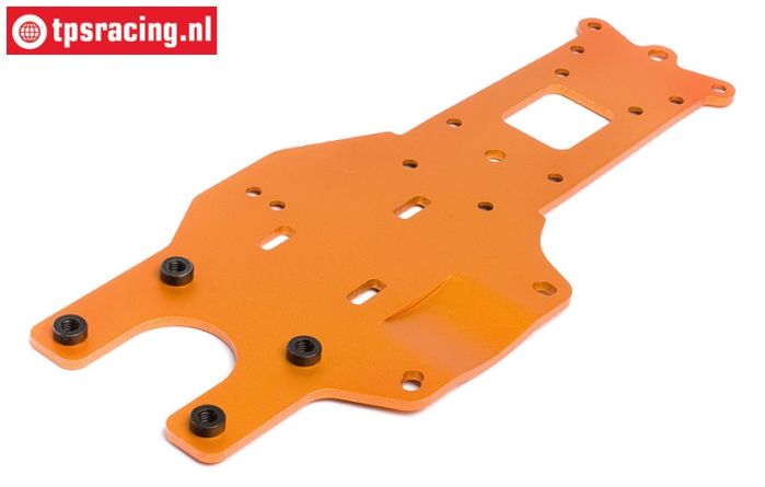 HPI87482 Chassis platte hinten unten Orange, 1 st.