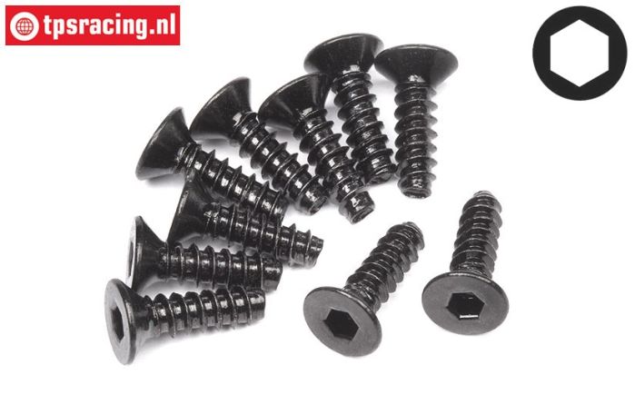 HPI94304 Senkkopf-schneidschraube Ø3-L10 mm, 10 St.