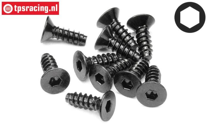 HPI94630 Senkkopf-schneid schraube Ø4-L12 mm, 10 St.