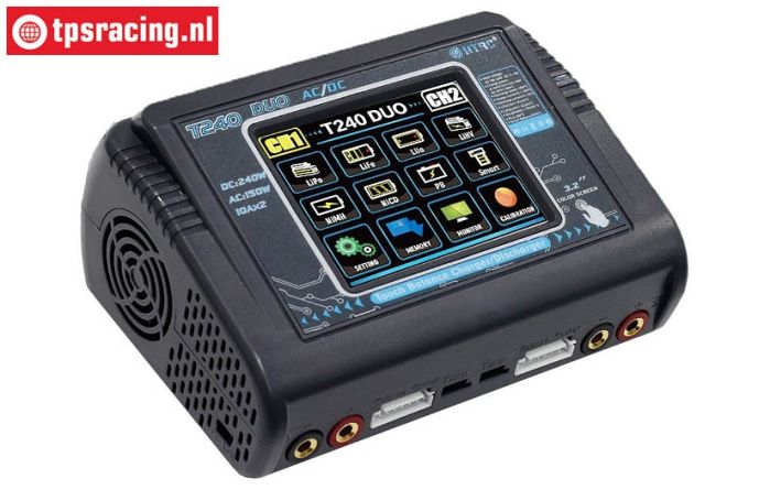 HTRC T240-DUO Touchsreen Ladegerät 12-220 volt, Set