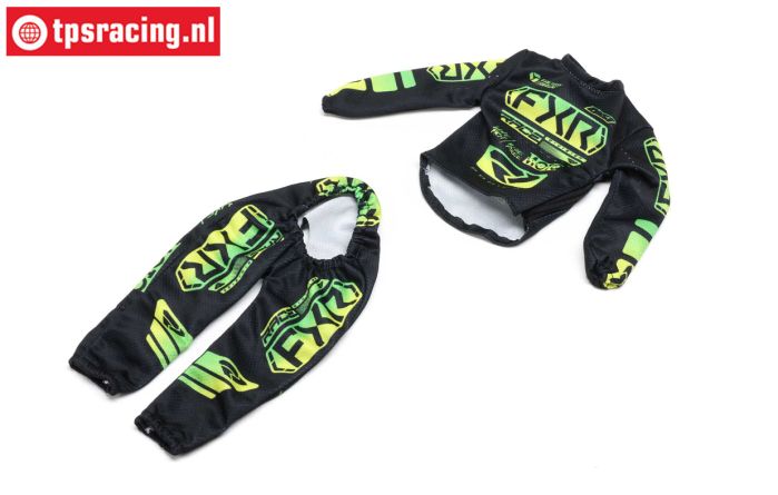 LOS-2296 PROMOTO Motorradanzug FXR Podium Gladiator Schwarz, set