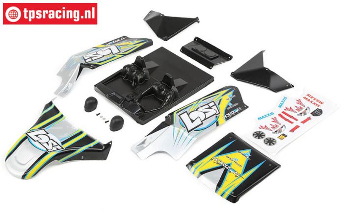 LOS250016 Karrosserie DBXL-E Lackiert Schwarz, Set