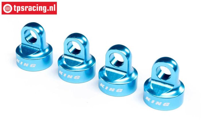 LOS253031 Alu-Stoßdämpfer Kappe blau SBR-2.0-SRR, 4 St.