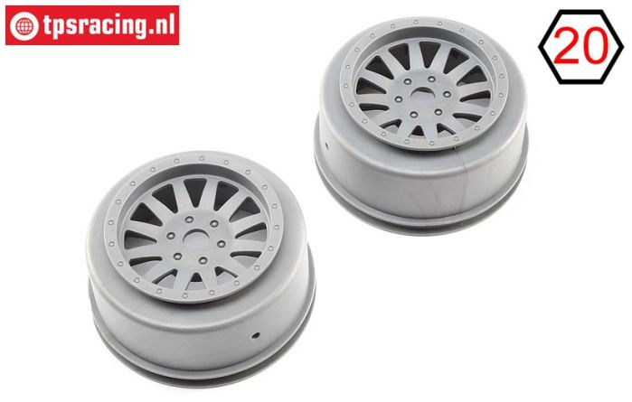 LOS45020 Felgen Silber SBR-SRR, 2 ST.