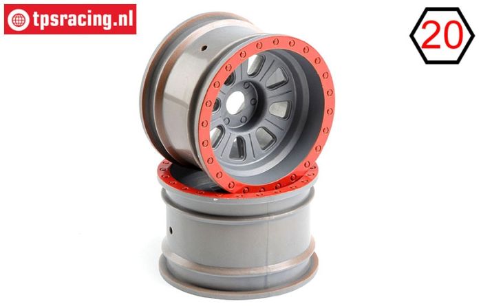 LOS45027 Felgen Silber Ø80-B50 mm, 2 st.