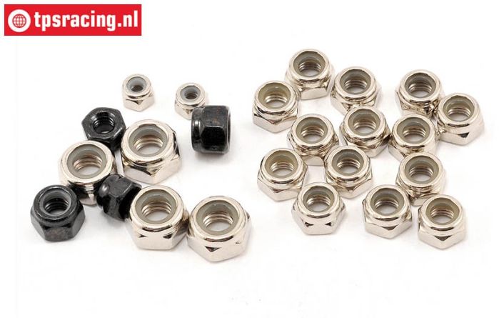 LOSB6590 Sicherungsmutter M3-M4-M5-M6, 24 st.