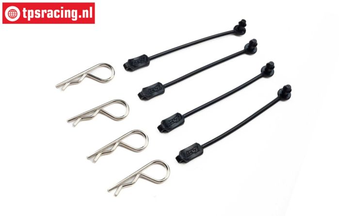 LOS-3638 LOSI 5TE 3.0 Karo-Clips & Gummi, 4 St.